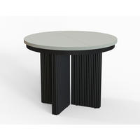 ESSTISCH TUBE X - Kaschmir/Schwarz, Holzwerkstoff/Metall (100/100/77cm) - Meblini