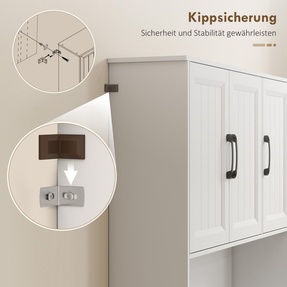 KÜCHENSCHRANK Buffetschrank mit Arbeitsplatte Verstellbaren Regalen 6 Türen - Schwarz/Weiß, Holzwerkstoff/Metall (39.5/180.5/100cm) - HOMCOM