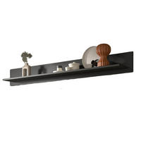 WANDBOARD grau matt, Wandregal 160 cm - Grau, Holzwerkstoff/Metall (160/20/20cm) - Inn.Furn