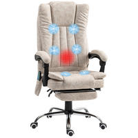 CHEFSESSEL DE-11807 Massage & Heizung Creme - Creme, Metall (70/120/62cm) - ComfortXL