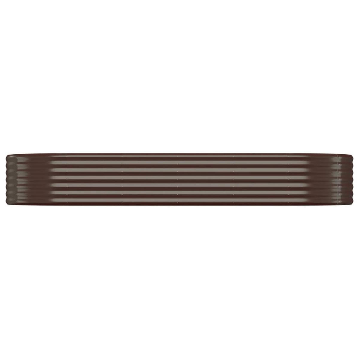 HOCHBEET Verzinkter Stahl 249x100x36 cm Braun - Braun, Metall (100/36/249cm) - furnicato