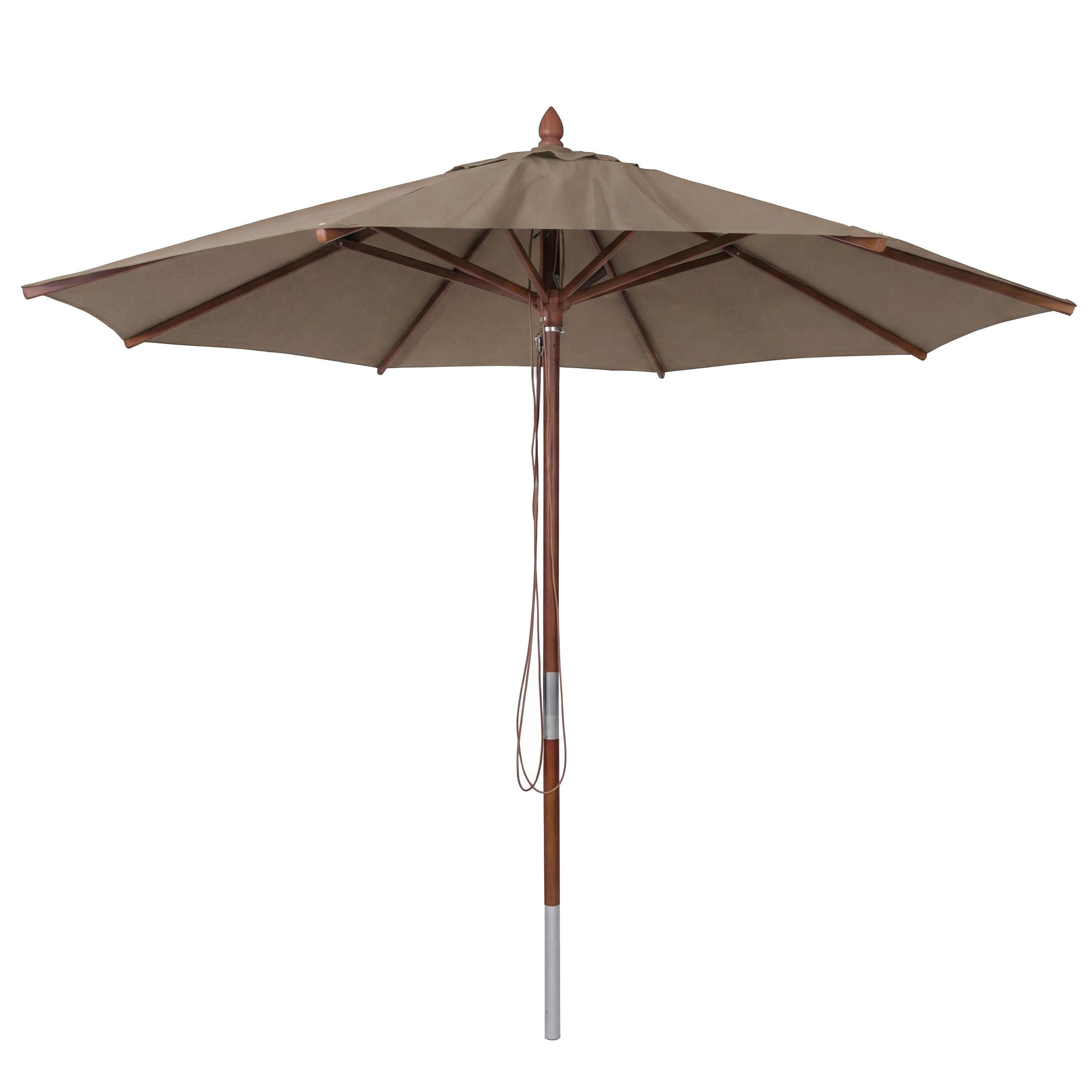 SONNENSCHIRM C57B taupe - Taupe, Holz (300/300cm) - MCW
