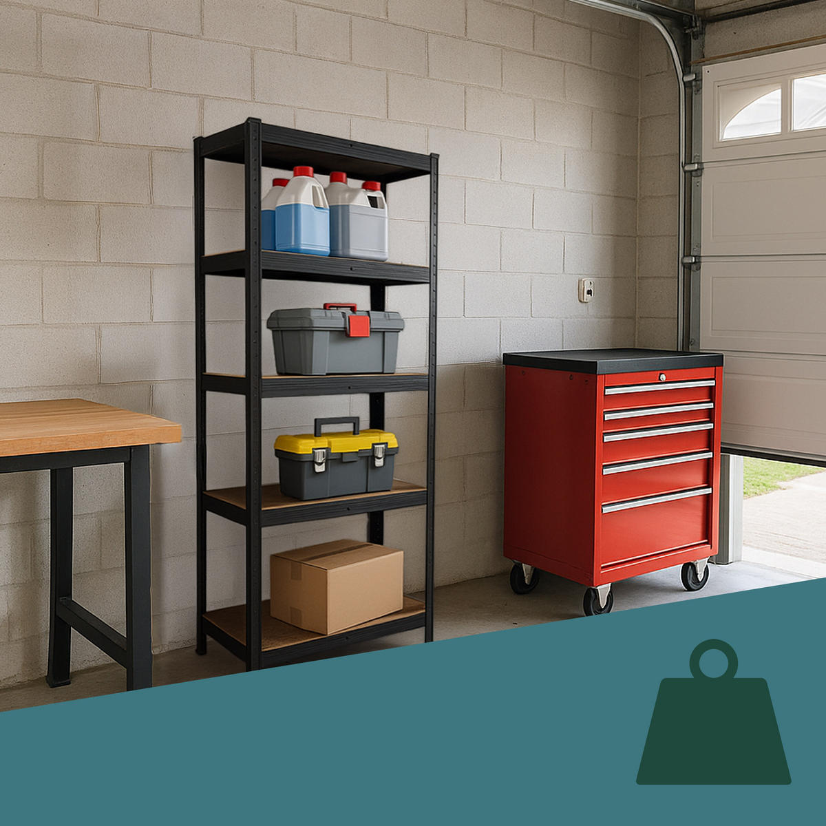 SCHWERLASTREGAL - Multicolor, Holzwerkstoff/Kunststoff (75/150/30cm) - Relaxdays