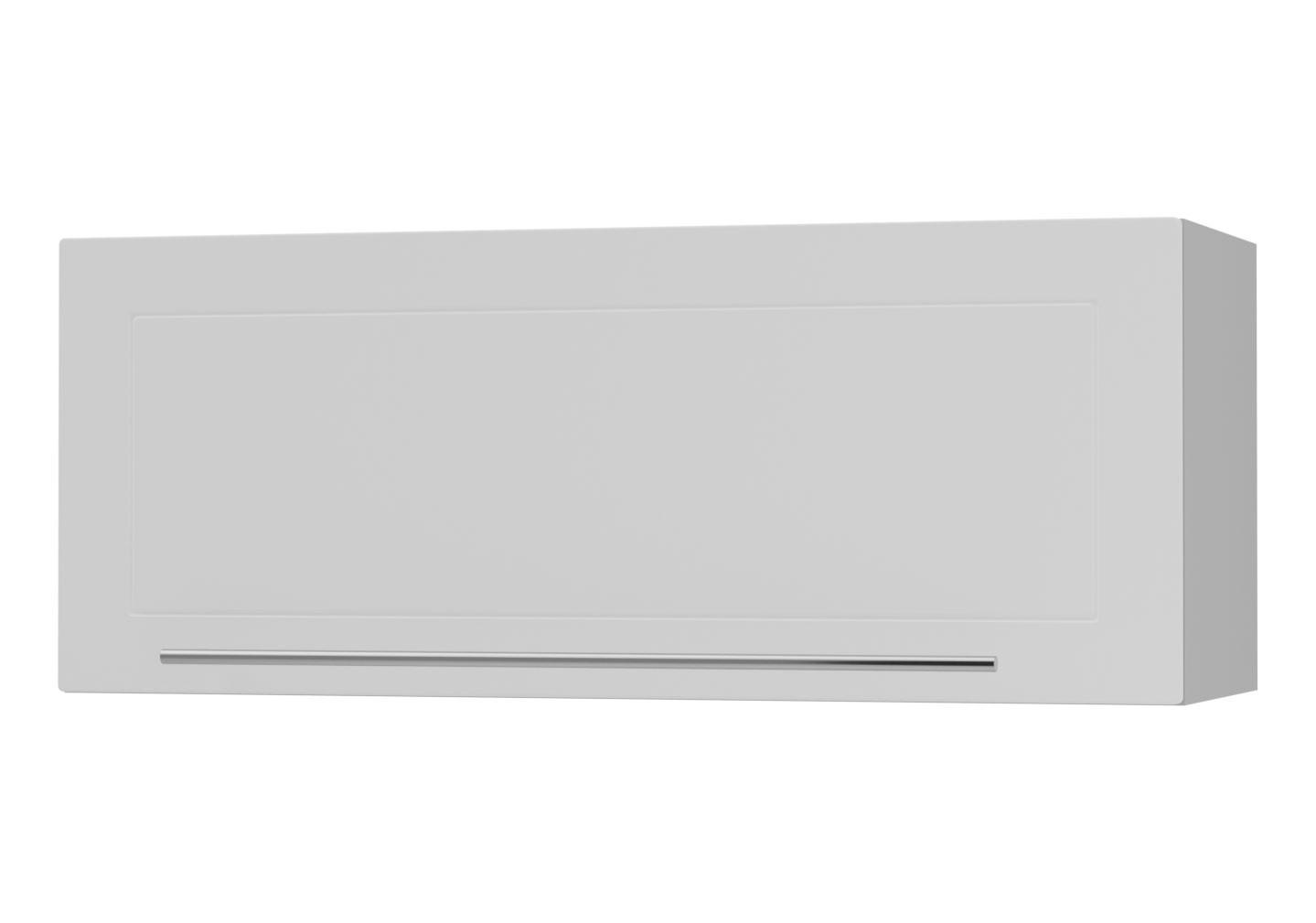KLAPPHÄNGESCHRANK Kvantum W4B/90-AV Weiß Matt / Grau Matt 90 / 32,5 / 36cm - Weiß/Grau, Holz/Holzwerkstoff (90/36/32.5cm) - Feldmann-Wohnen