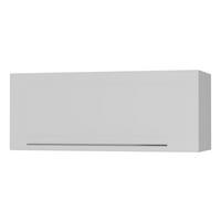 KLAPPHÄNGESCHRANK Kvantum W4B/90-AV Weiß Matt / Grau Matt 90 / 32,5 / 36cm - Weiß/Grau, Holz/Holzwerkstoff (90/36/32.5cm) - Feldmann-Wohnen