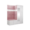 GARDEROBEN-SET Orion XII - Weiß/Rosa, Holzwerkstoff/Kunststoff (158/186/46cm) - MIRJAN24
