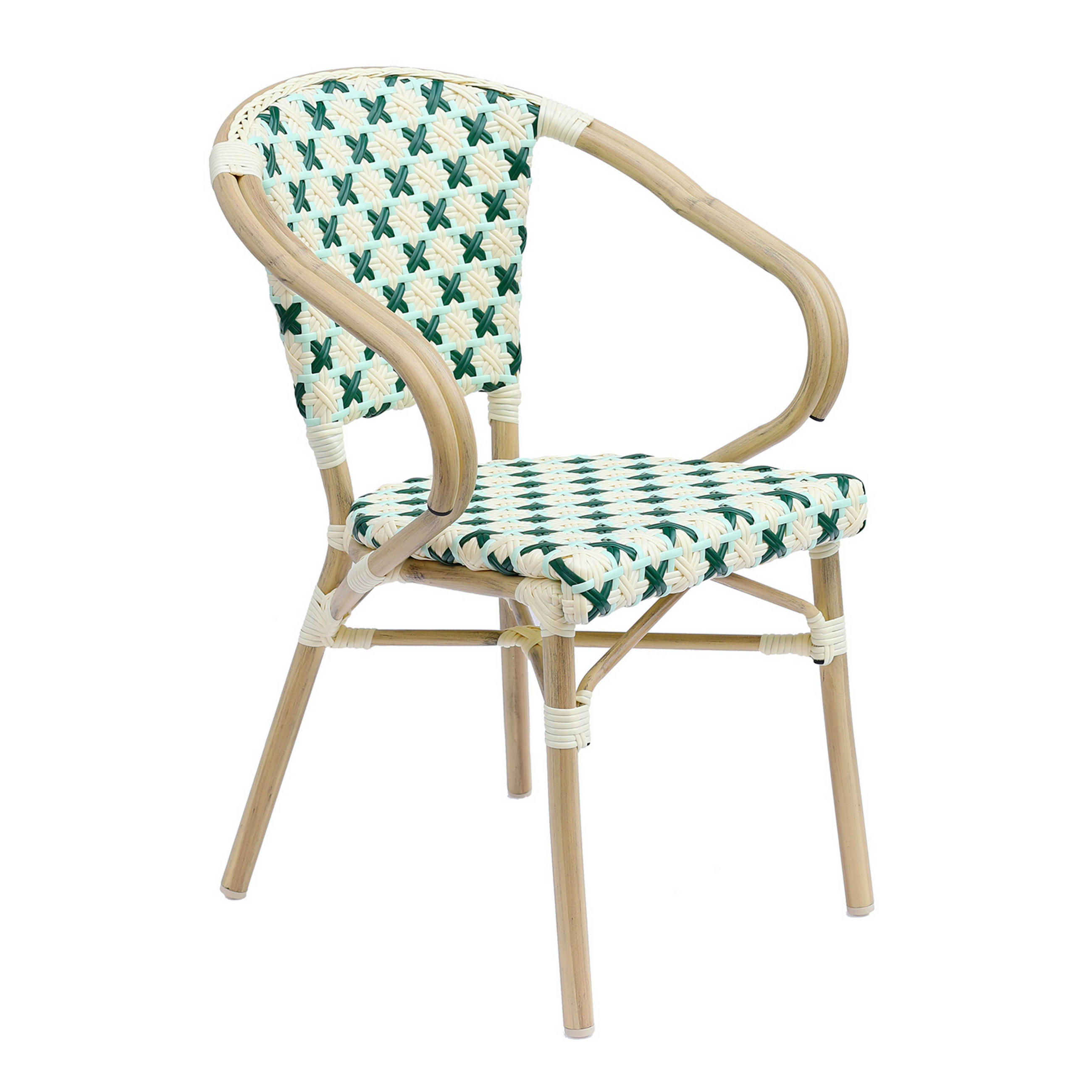 GARTENSTUHL, Grün - Grün, Holz (60/82/57cm) - Oviala