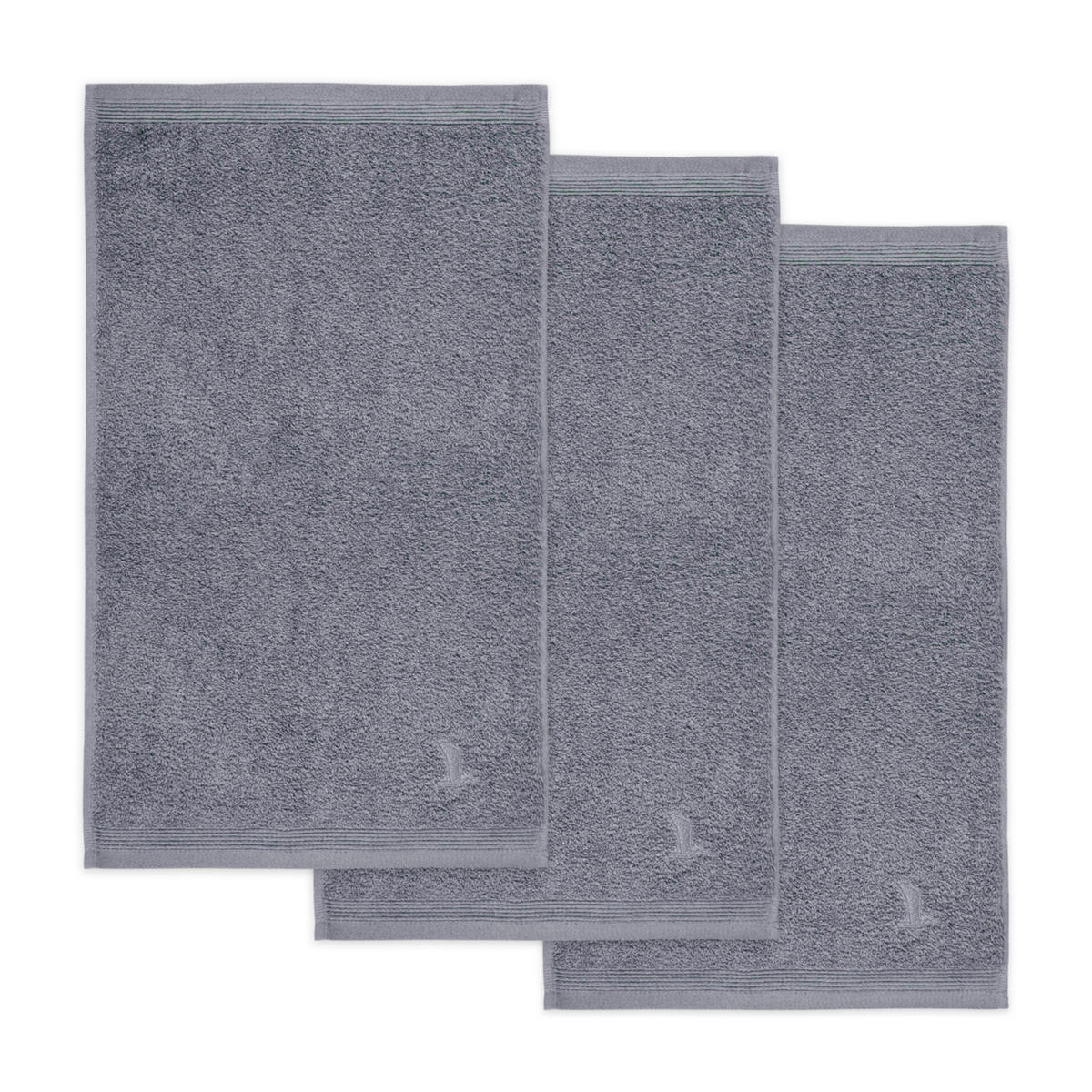 GÄSTETUCH SUPERWUSCHEL 3ER PACK - Grau, Textil (30/50cm) - MÖVE