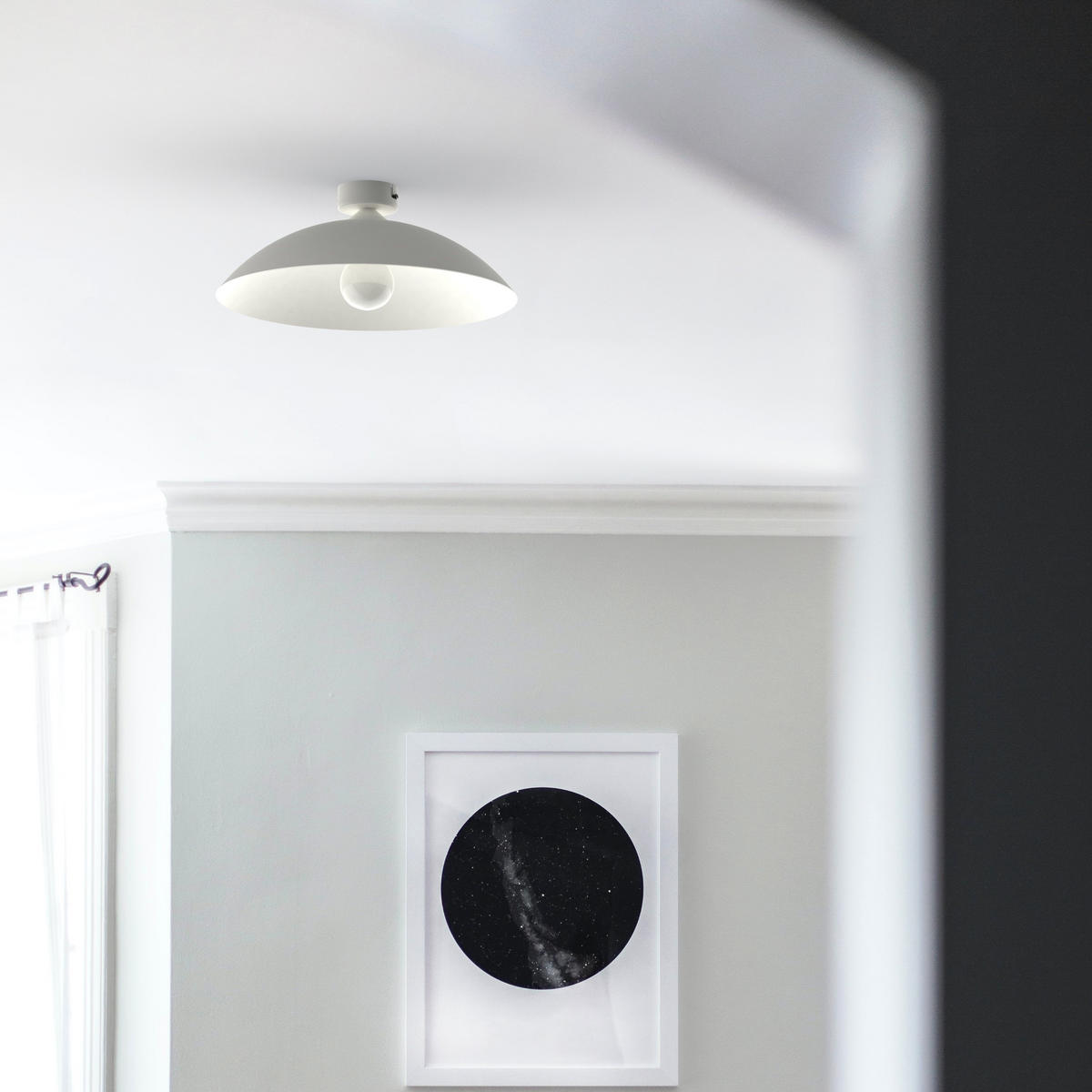 DECKENLEUCHTE - Weiß, Metall (40/40/14.5cm) - Lumicom