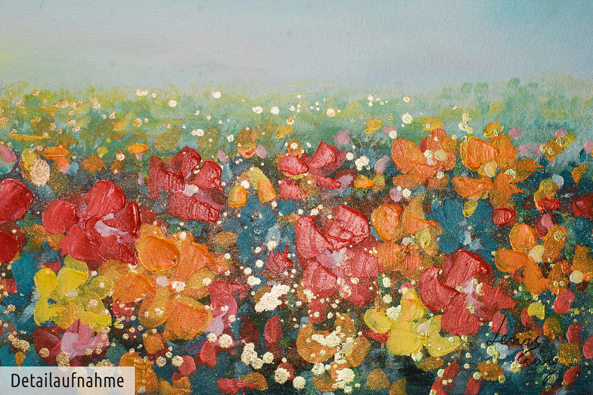 ACRYLBILD HANDGEMALT 120/60 cm - Multicolor, Holz/Textil (120/60cm) - KUNSTLOFT