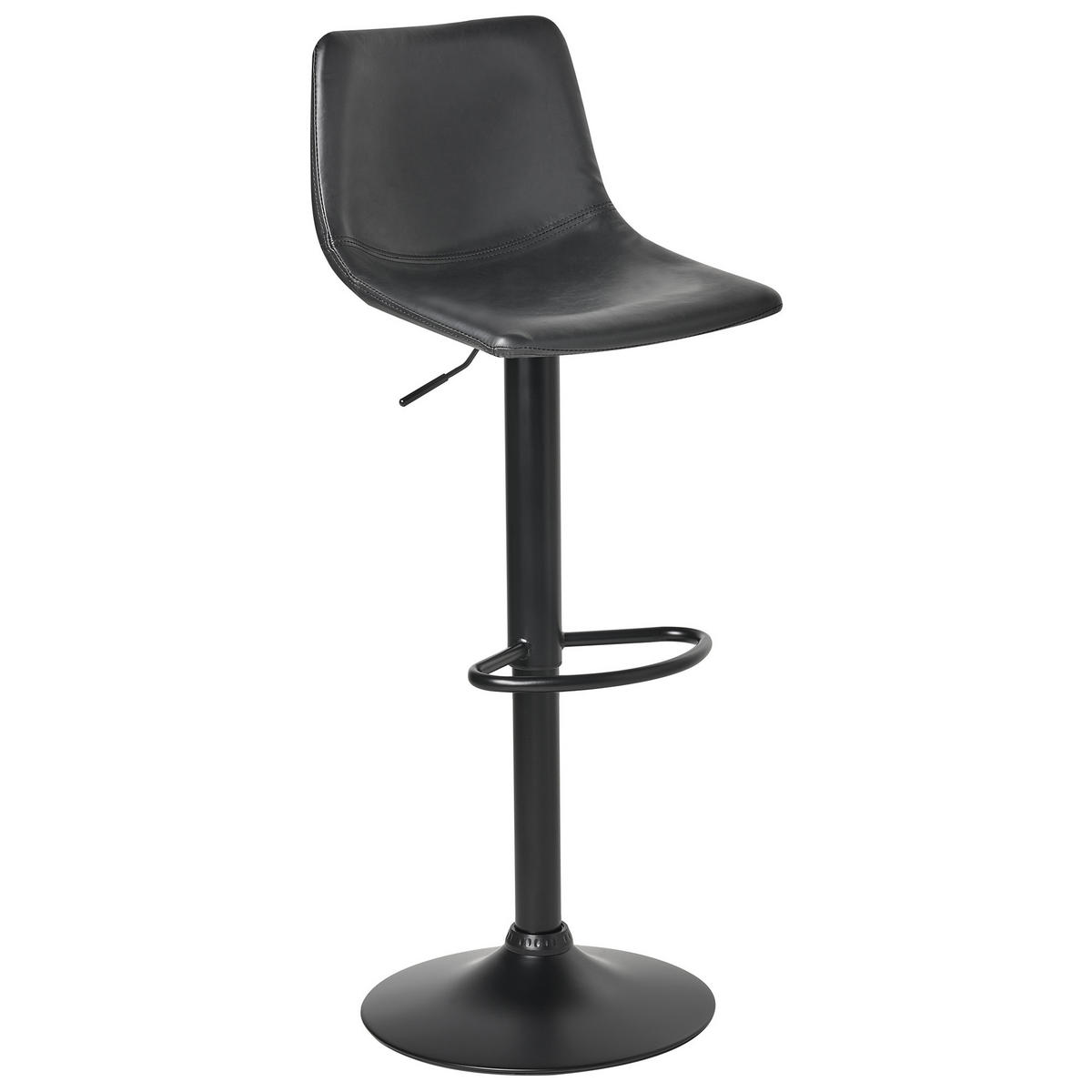 BARHOCKERN 2er-Set Schwarz Lebrija - Schwarz, Kunststoff (39/98/44cm) - Beliani