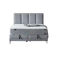 POLSTERBETT Cool Touch 120x200 Grau - Grau, Textil/Metall (120/200cm) - Villa Möbel