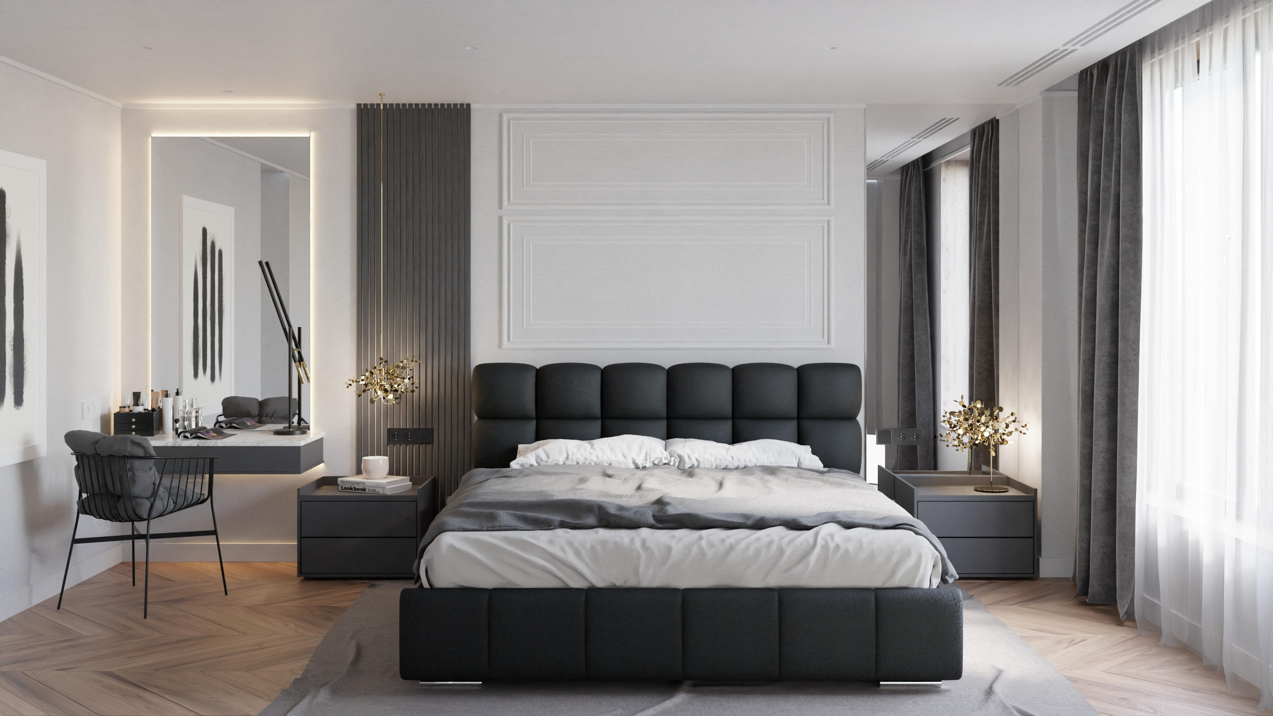 POLSTERBETT Bliss 180 x 200 cm mit Bettkasten und Lattenrost ohne matratze - schwarz - Schwarz, Holz (180/200cm) - Panda Möbel