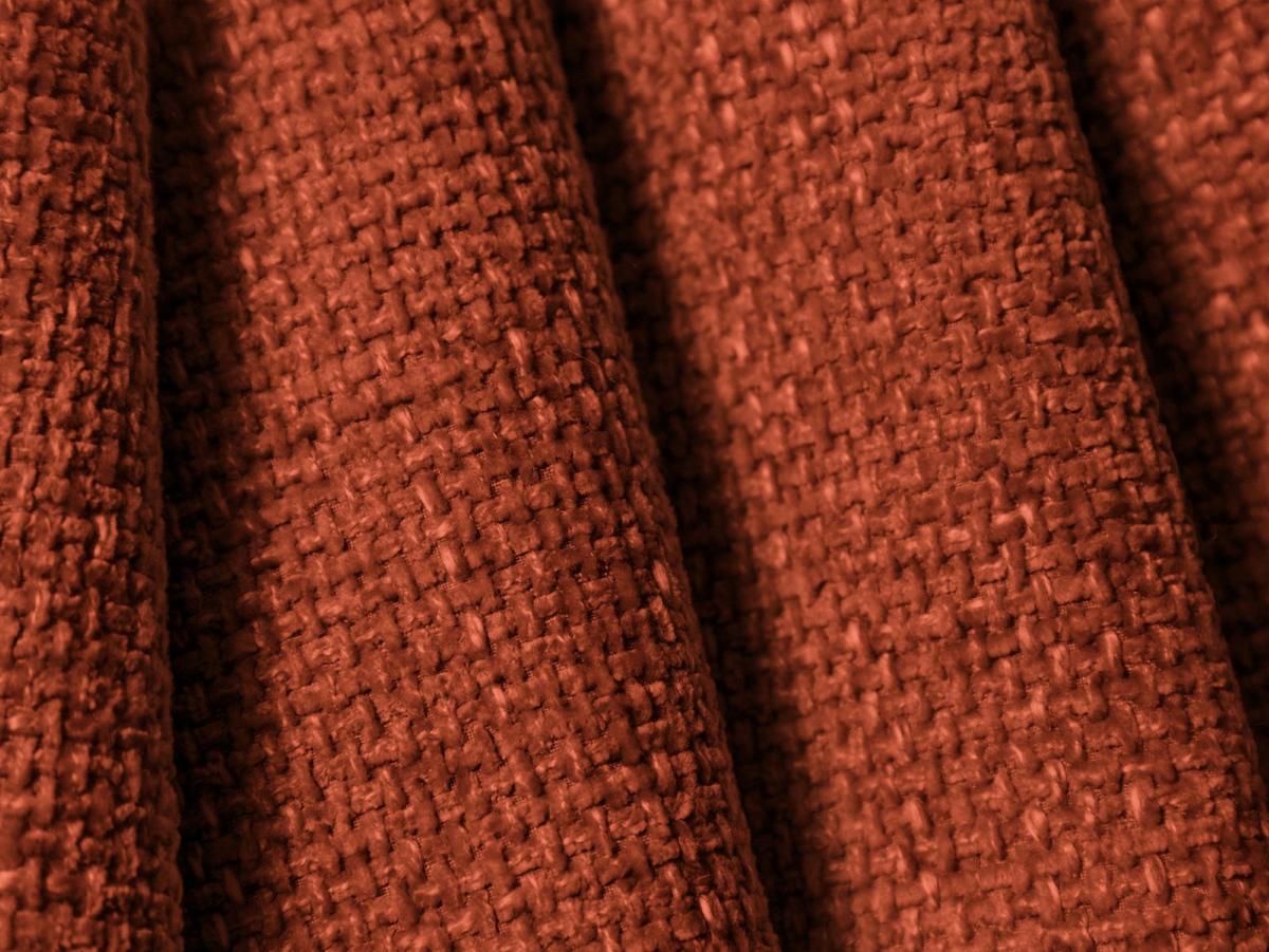 SOFA Lupine aus Chenille-Stoff terrakotta 3 Sitzplätze - Terra cotta, Textil (95/70/230cm) - Micadoni
