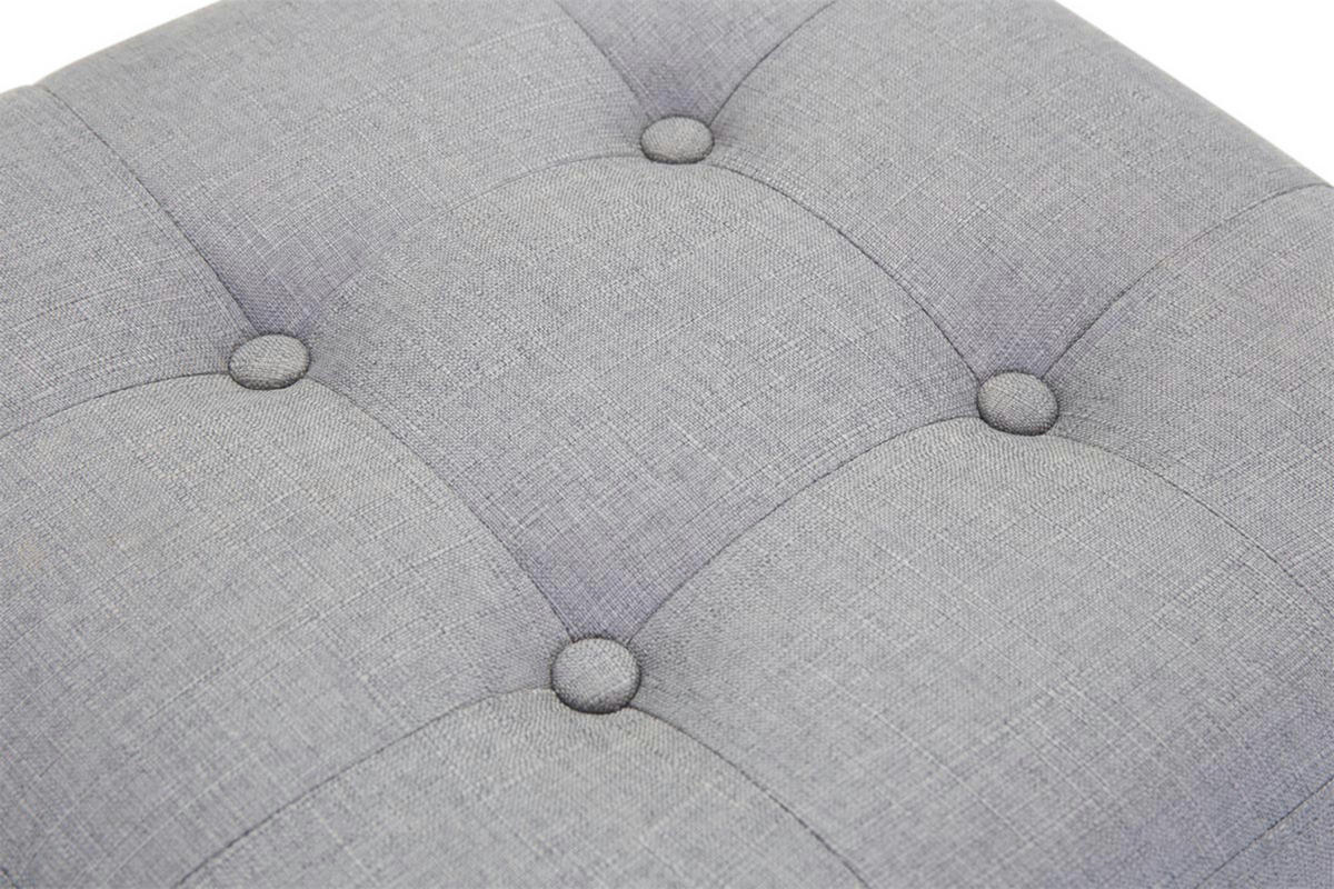SITZWÜRFEL 2er Set Stoff hellgrau - Hellgrau, Holz/Textil (45/46/45cm) - CLP