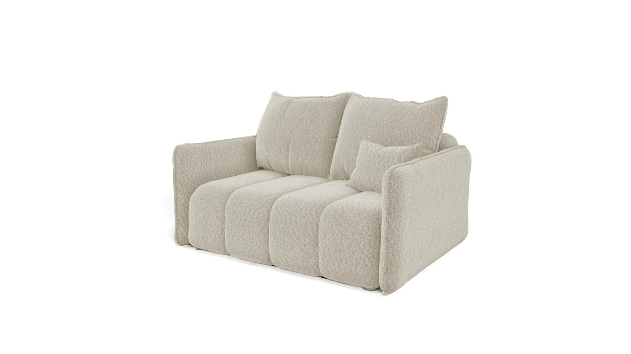 SOFA 2-sitzer Morgano - Creme, Holzwerkstoff/Textil (150/86/102cm) - Fun Möbel