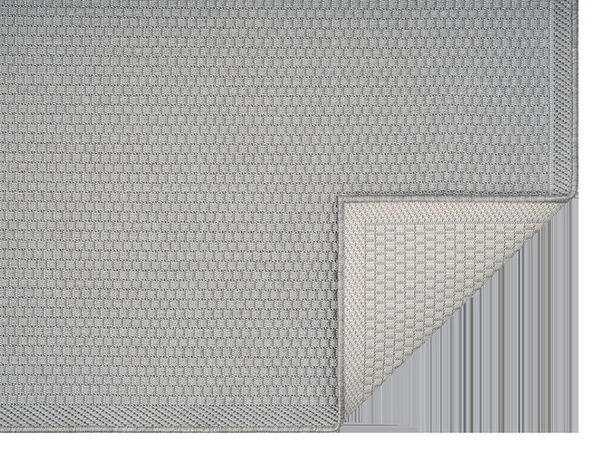 FLACHWEBTEPPICH Uni NURE Polypropylen Grau 160 x 220 cm - Grau, Textil (160/220cm) - KADIMA DESIGN