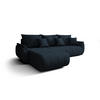 ECKSOFA mit Schlaffunktion TOKYO L Wind 77 - Dunkelblau, Textil (280/185cm) - Bedante