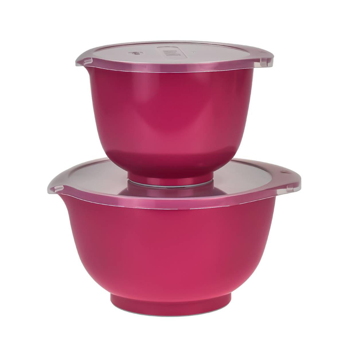 RÜHRSCHÜSSEL-SET Margrethe New dunkel pink (2tlg) - Pink, Kunststoff (21/15cm) - Rosti