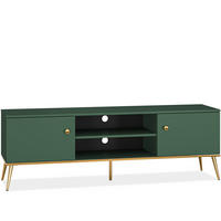 TV-LOWBOARD ARICIA viel Stauraum, Grün - Grün, Holz (160/54/40cm) - KONSIMO®