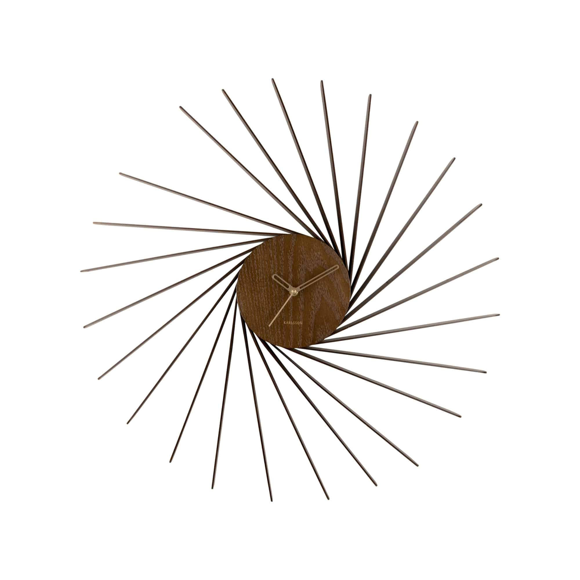WANDUHR Helix Braun 68/6.5/68 cm - Braun, Holz (6.5/68/68cm) - Karlsson