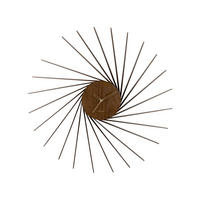WANDUHR Helix Braun 68/6.5/68 cm - Braun, Holz (6.5/68/68cm) - Karlsson