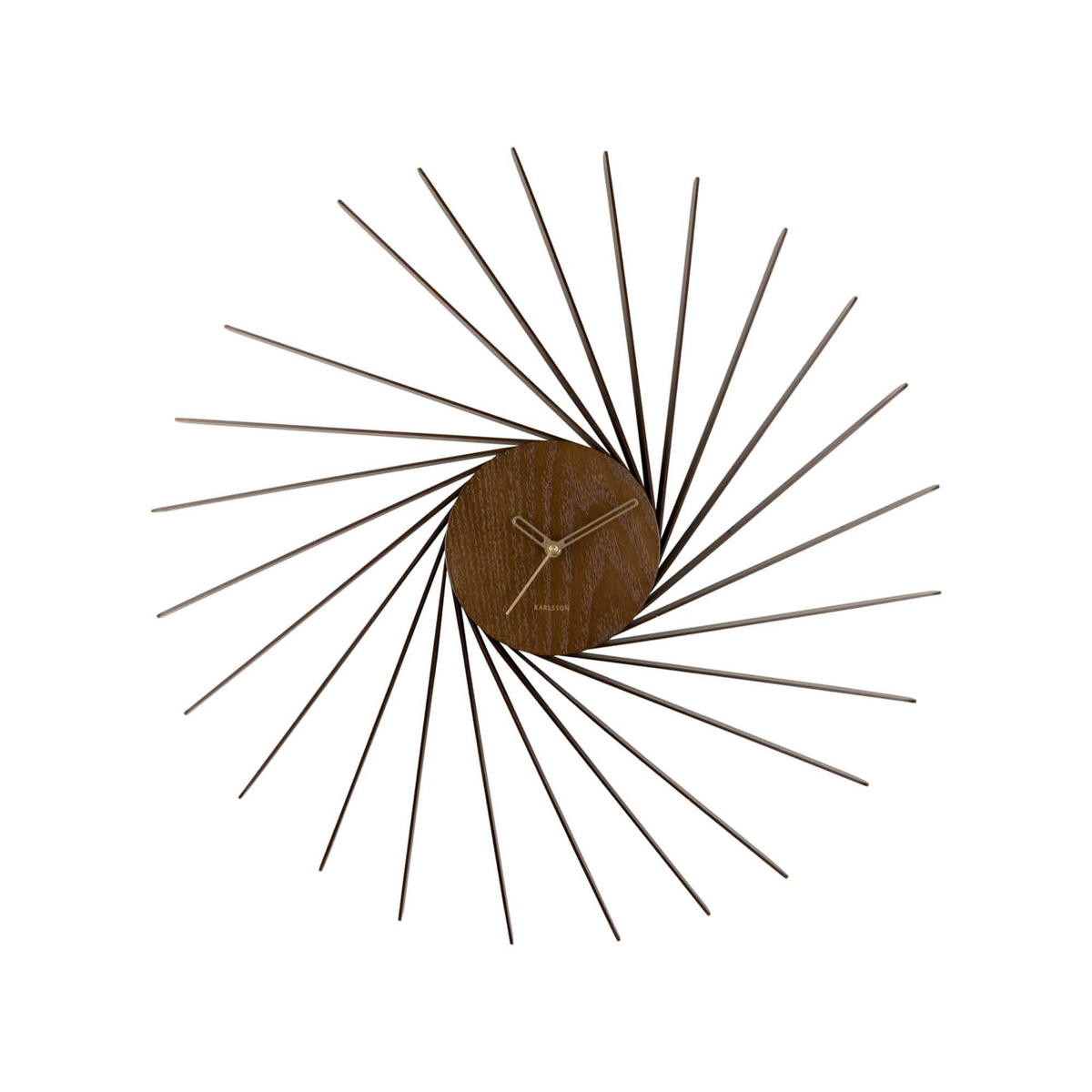WANDUHR Helix Braun 68/6.5/68 cm - Braun, Holz (6.5/68/68cm) - Karlsson