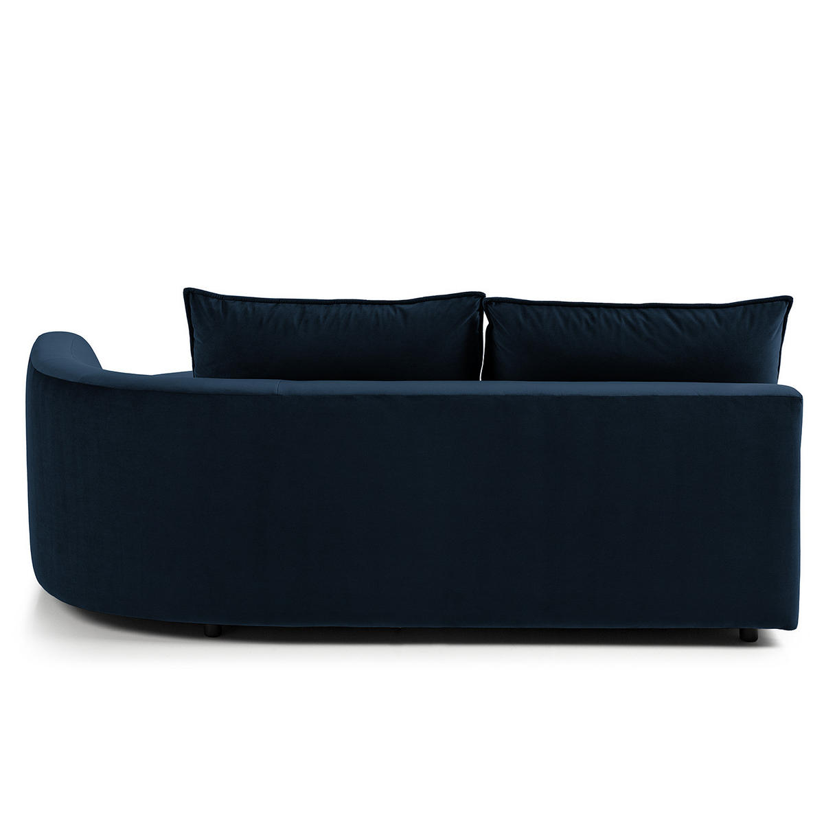 OTTOMANE - modular - Schwarz/Dunkelblau, Kunststoff/Textil (196/82/146cm) - home24