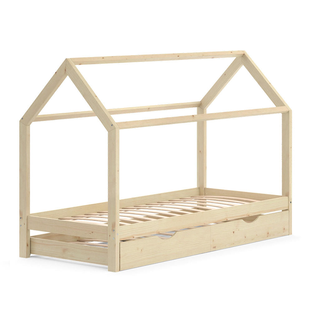 DĚTSKÁ POSTEL Wiki Přírodní dřevo - přírodní, dřevo (90/200cm) - VitaliSpa