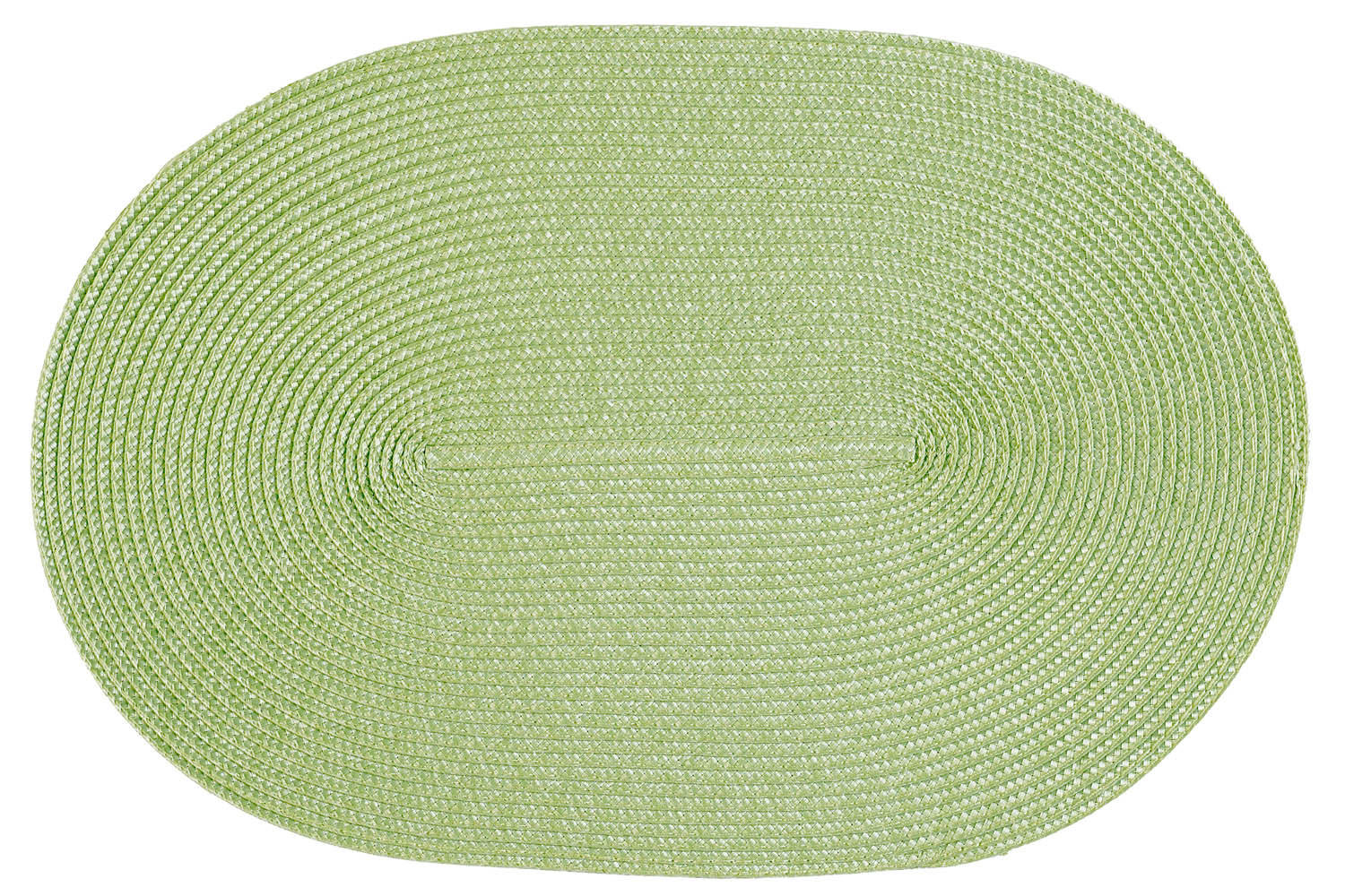 PLATZSET Polypro Pistazie oval ca. 45x30 cm Platzdeckchen Tischset - Hellgrün, Kunststoff (30/45cm) - TiborTex