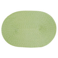 PLATZSET Polypro Pistazie oval ca. 45x30 cm Platzdeckchen Tischset - Hellgrün, Kunststoff (30/45cm) - TiborTex