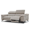 RELAXSOFA FIERO 3-Sitzer mit 1 Relaxfunktion, taupe - Taupe/Schwarz, Holzwerkstoff/Textil (212/82/103cm) - Courtois Laville