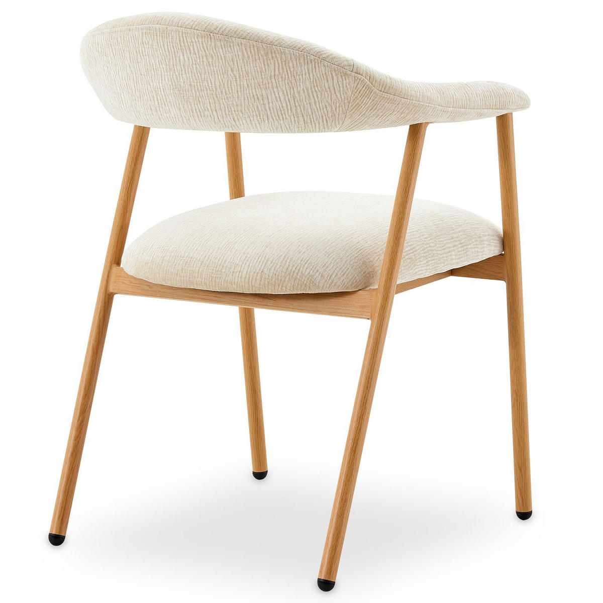 ESSZIMMERSTÜHLE ARLO 2er-Set cremeweiß - Creme, Textil (49/79/50cm) - IDIMEX