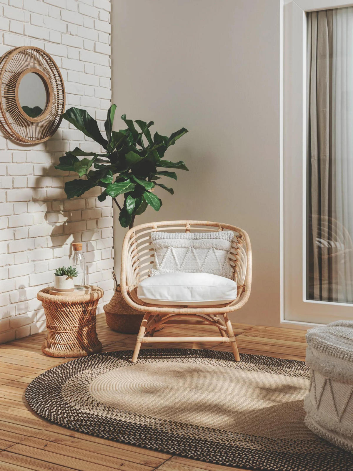 OUTDOORTEPPICH Nandi Braun 140x200 cm - Braun, Textil (140/200cm) - benuta Nest