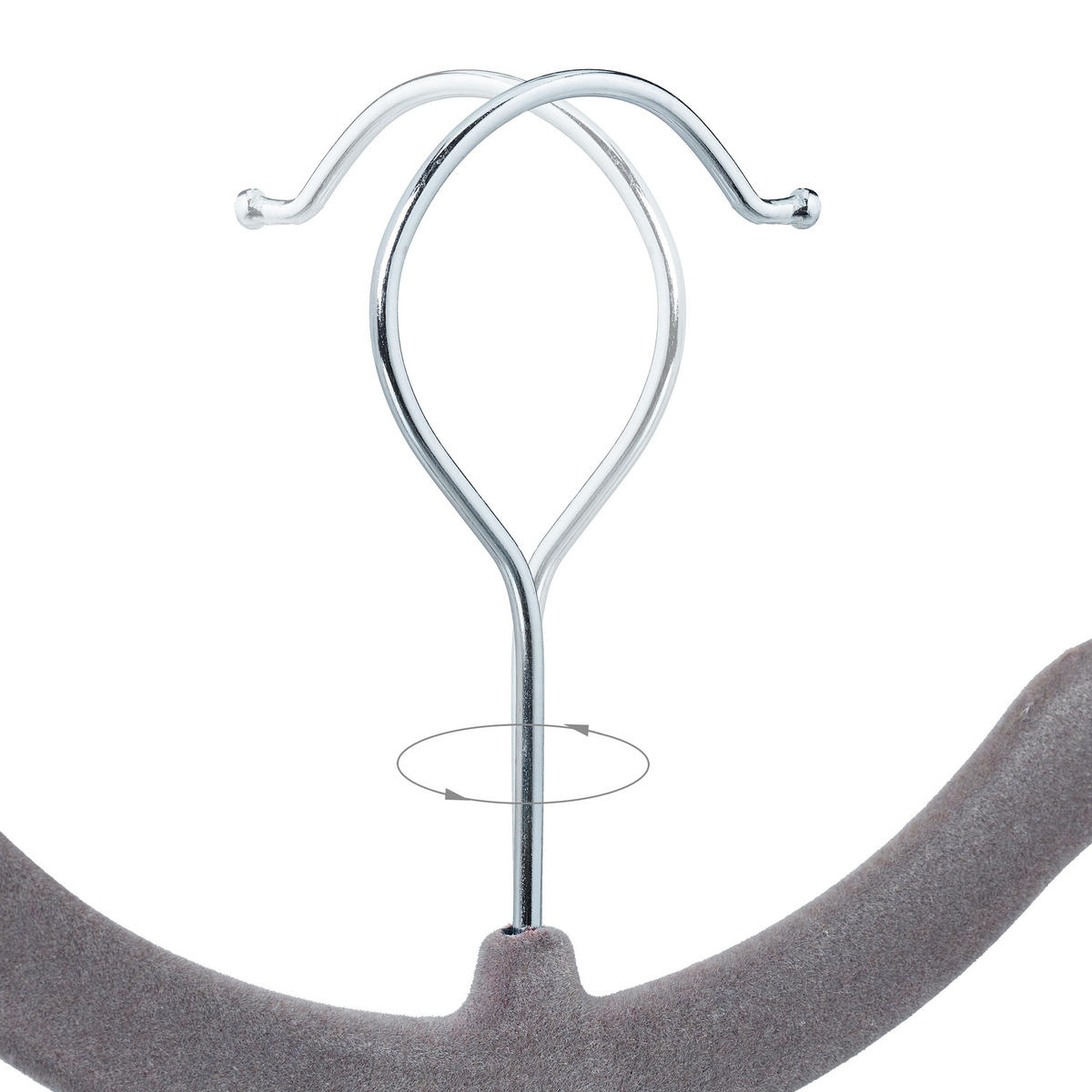 50XVEŠIAKOV na oblečenie - sivá, kov/textil (0.5cm) - Relaxdays