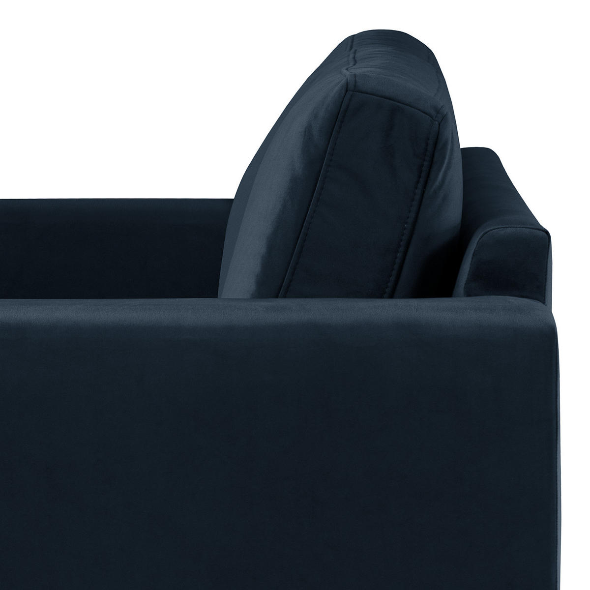 SESSEL - Buchefarben/Dunkelblau, Buchenholz/Textil (122/81/88cm) - home24