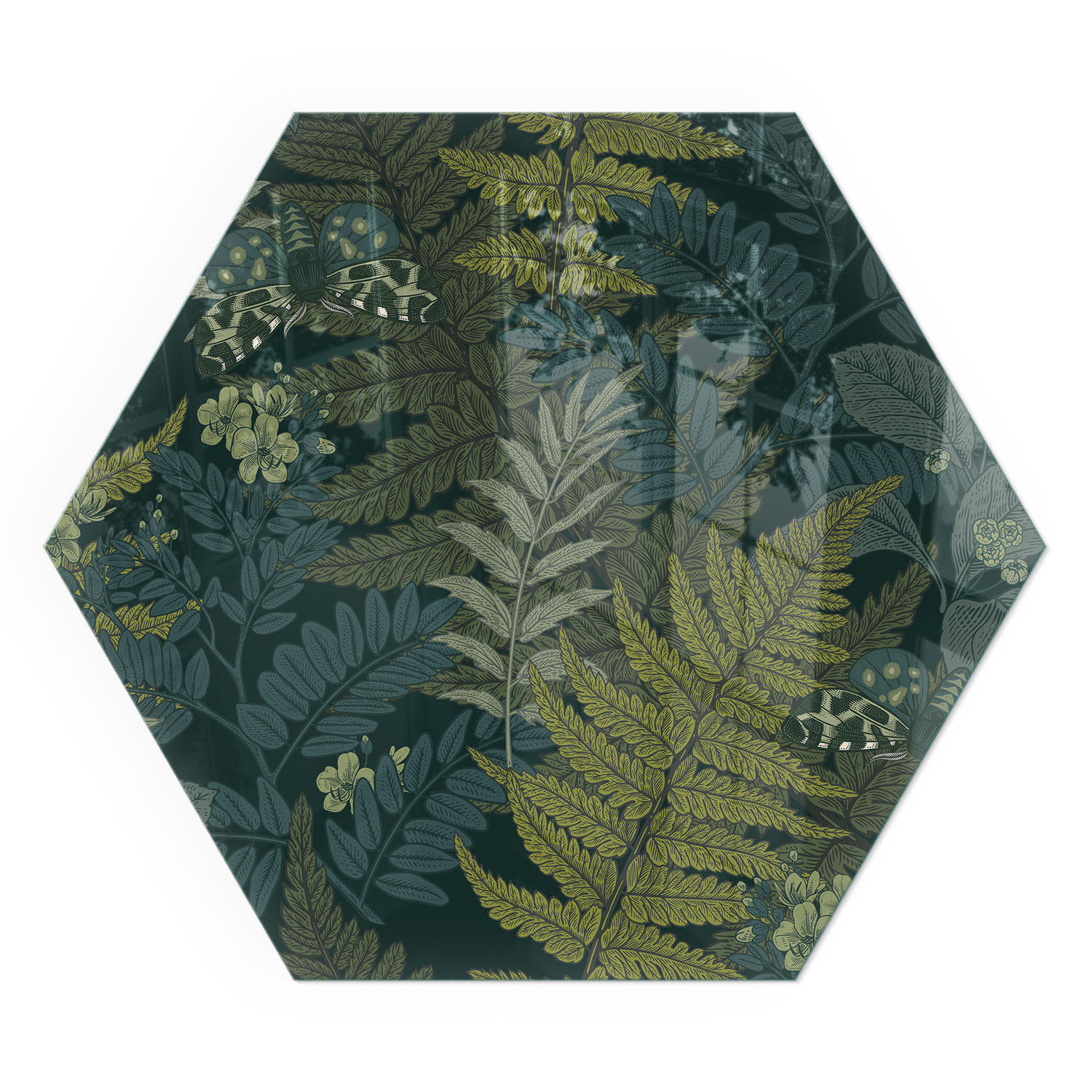 GLASPLATTE für Kamin h40 cm - Grün, Glas (40/40/0.4cm) - TULUP