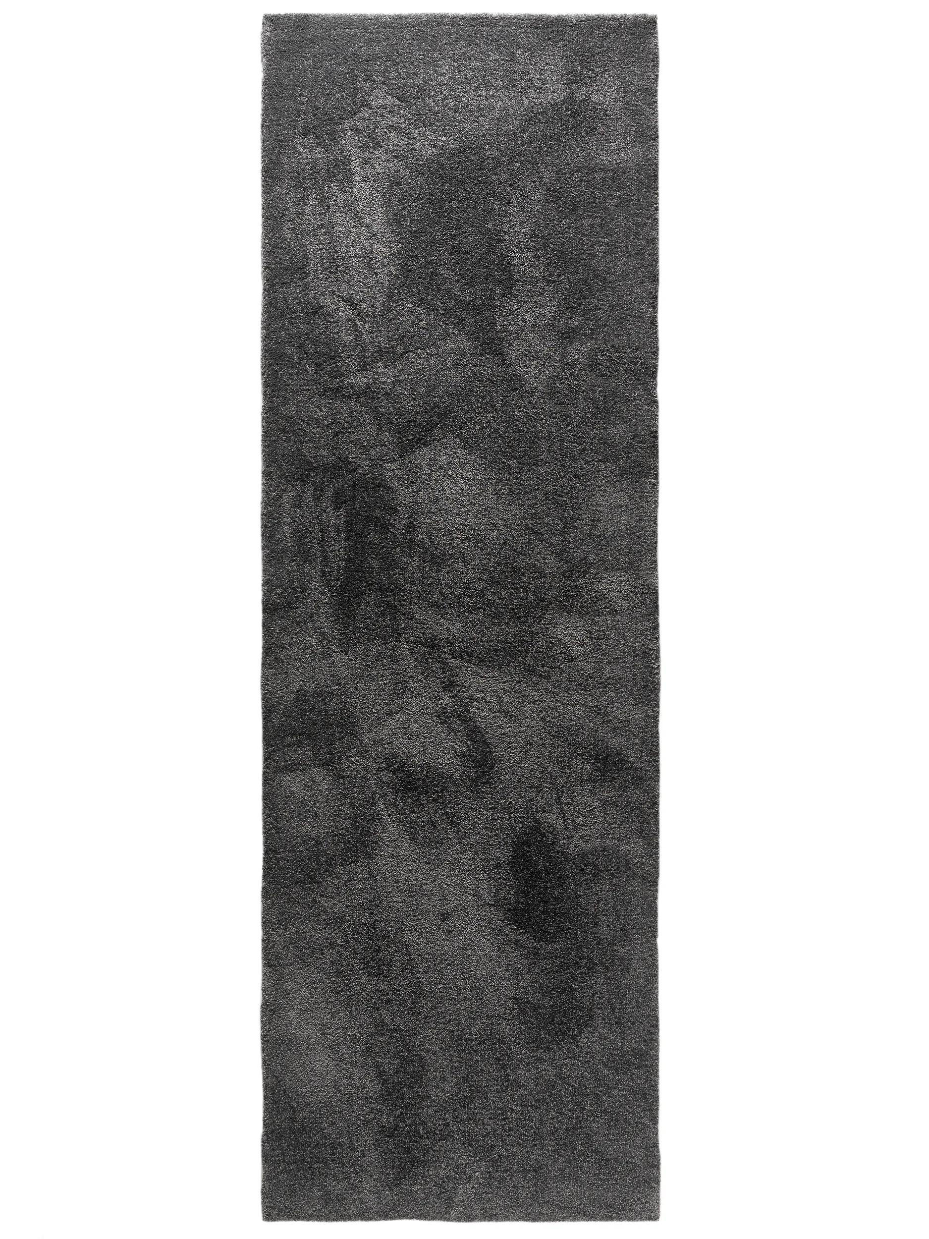 HOCHFLORTEPPICH Melvin waschbar 80/250 cm - Grau, Kunststoff (80/250cm) - benuta Nest