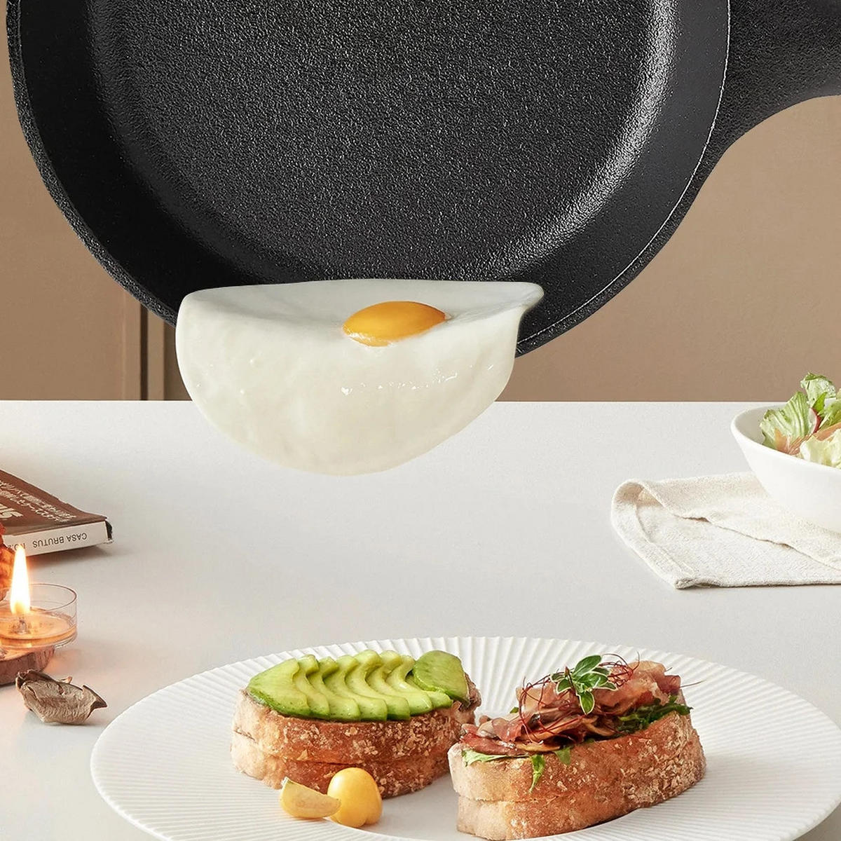 PFANNENSET CLASSIC Schwarz 4-teilig - Schwarz, Metall - Beaface