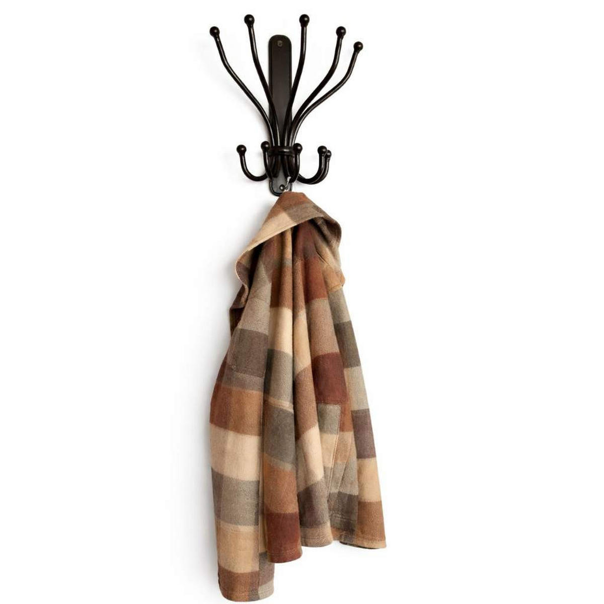 WANDHAKEN Steve Kleiderhaken schwarz - Schwarz, Metall (22/25/10cm) - DanDiBo