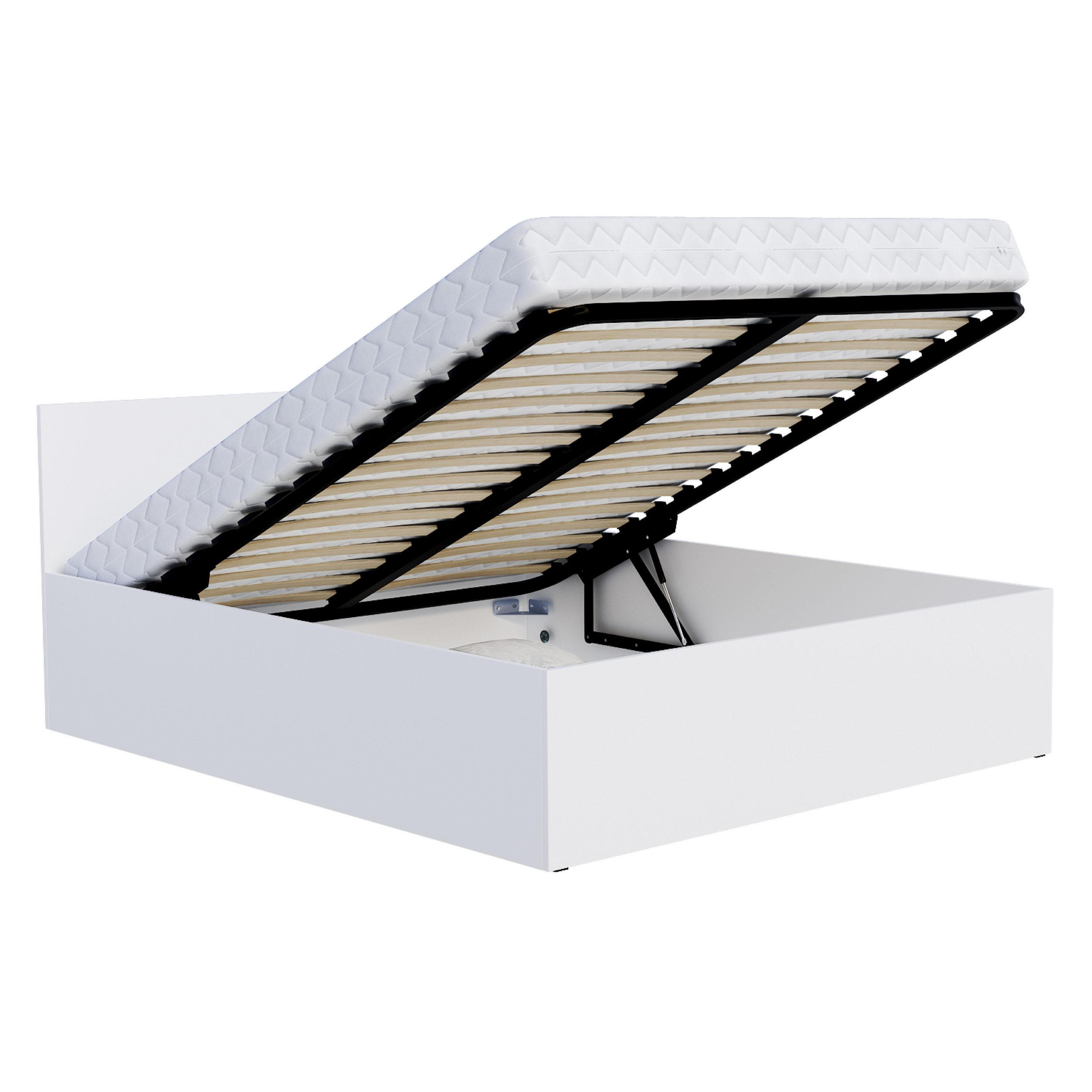 STAURAUMBETT Panama - Weiß, Holzwerkstoff/Metall (160/200cm) - FDM