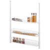 TELESKOP-GEWÜRZREGAL, weiß, Metall - Weiß, Metall (55/80/14cm) - bremermann