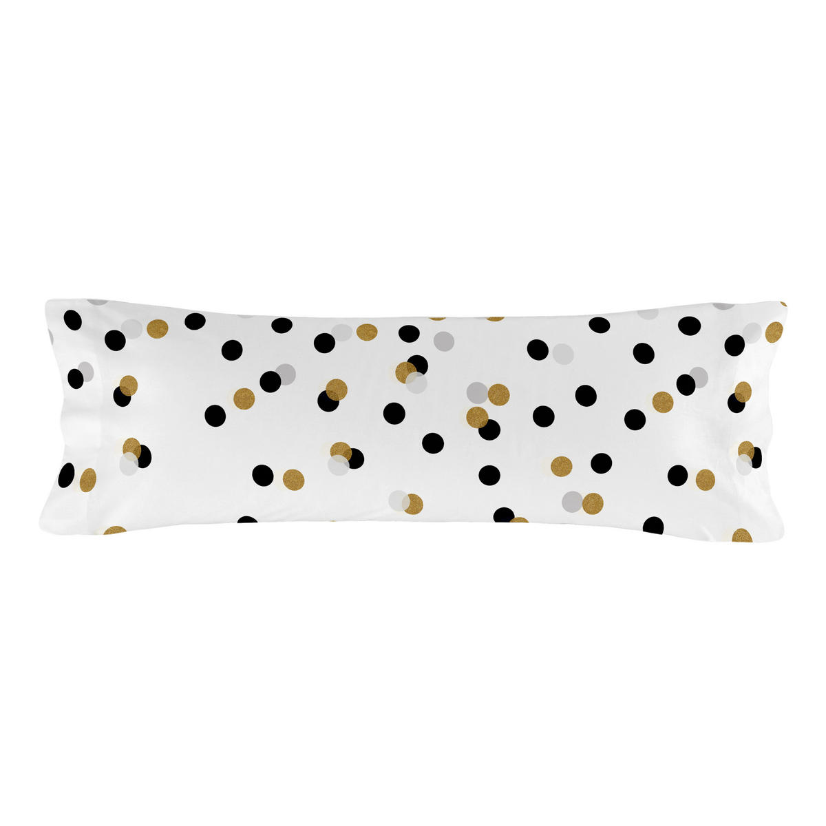 KISSENBEZUG golden dots 45x110 cm mehrfarbig - Multicolor, Textil (45/110cm) - Happy Friday