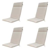 GARTENSTUHLKISSEN Naples 120/50 cm 4er-Set - Taupe, Textil (50/8/120cm) - Madison