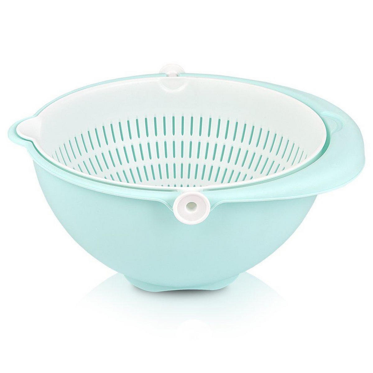KÜCHENSIEB Drehbar Mehrfarbig 25 cm - Multicolor, Kunststoff (25cm) - Orion 