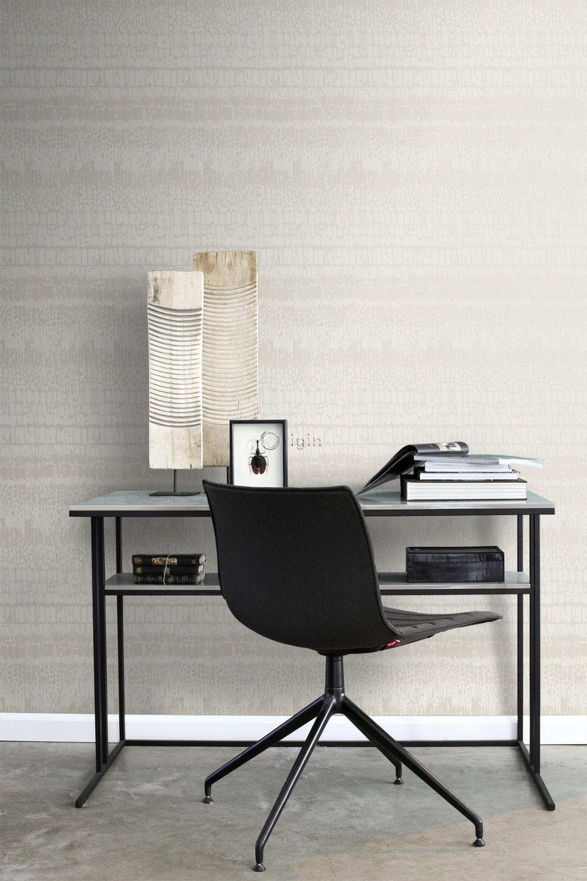 TAPETE Tierhautmuster 53 cm x 10.05 m - Weiß, Papier (53/1000cm) - Origin Wallcoverings