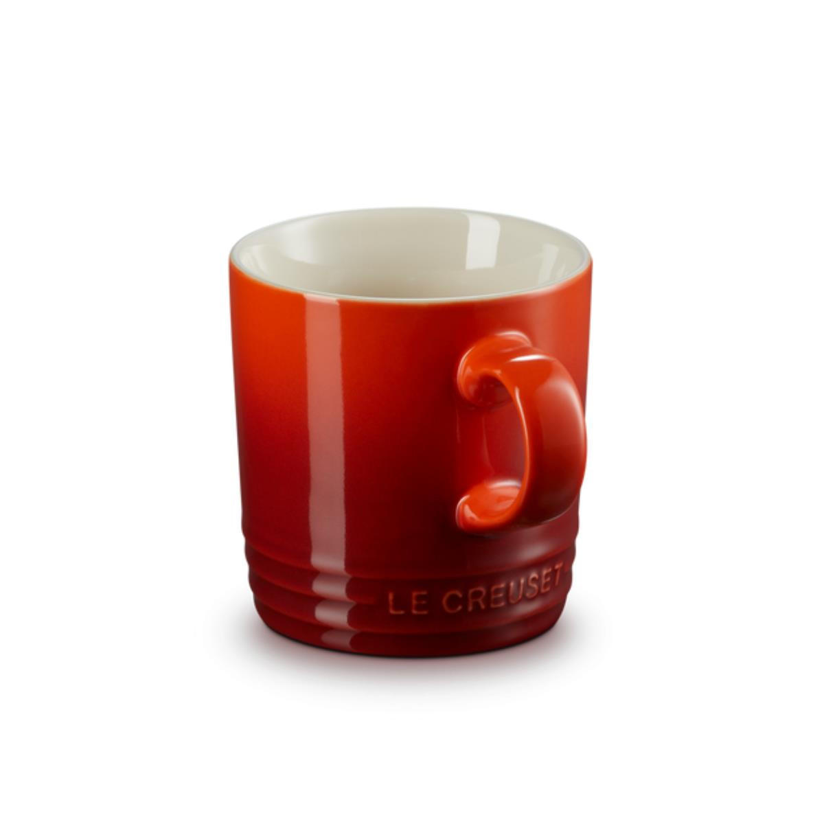 BECHER 350 ml Kirschrot - Weiß, Keramik (0.35L) - Le Creuset