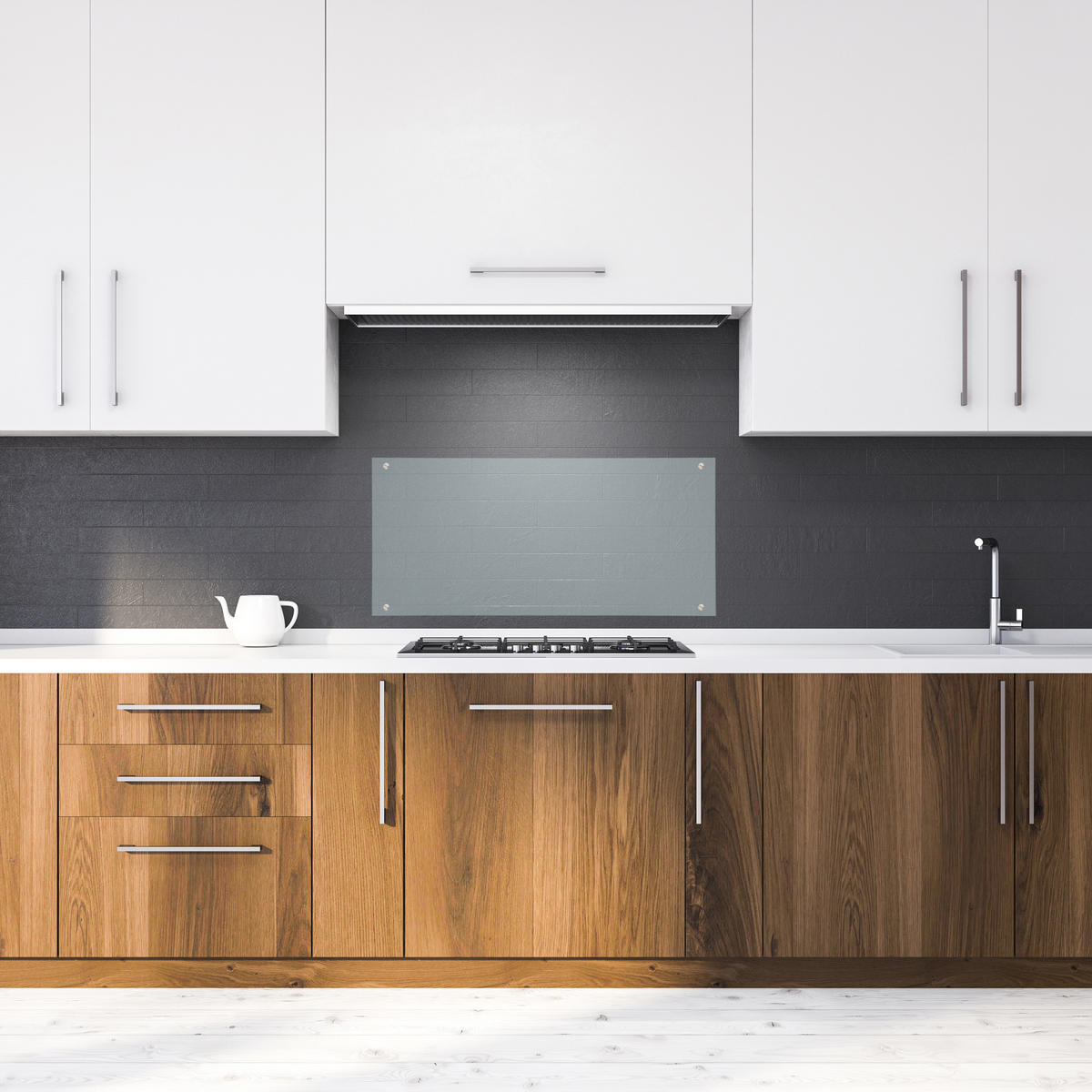 OCHRANA proti striekaniu - priehľadné, sklo (90/40/0.6cm) - Relaxdays