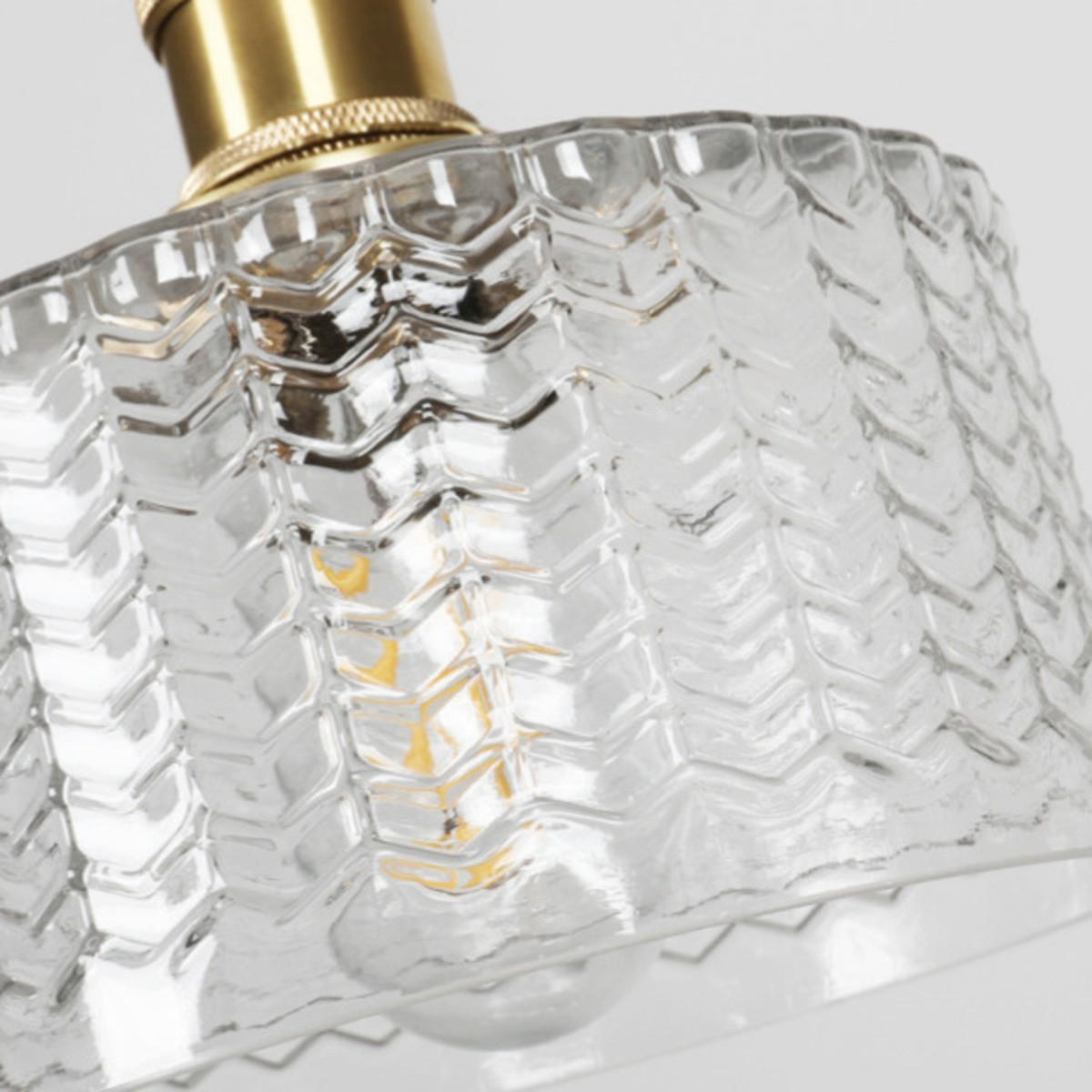 LED-HÄNGELEUCHTE Transparent 4W 15/15/16-150 cm - Transparent, Glas (15/15/16cm) - Authentics