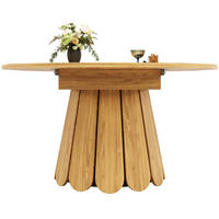 ESSTISCH Ausziehbar 118-158cm Rund Oval Holz - Naturfarben, Holzwerkstoff (118/118/76cm) - FLIEKS